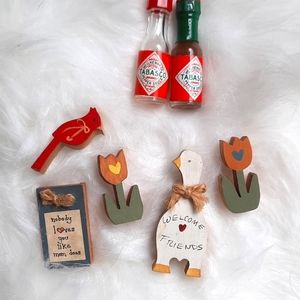 3/$10 Wooden miniature decor